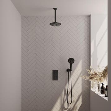 Brauer Black Carving Thermostatische Regendoucheset Inbouw -, Doe-het-zelf en Verbouw, Sanitair, Ophalen of Verzenden, Nieuw