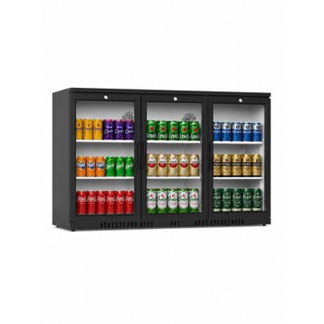 Koelkast - 254 Liter - 3-Deurs - Glazen Deur - Geventileerd, Verzenden, Nieuw in verpakking