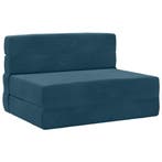 vidaXL Vouwbare Bankbed Blauw 70 x 80 x 60 cm Stof, Huis en Inrichting, Banken | Bankstellen, Verzenden, Nieuw, Stof, Minder dan 150 cm