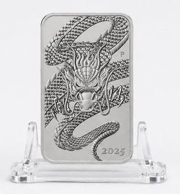 Australië. 1 Dollar 2025 Dragon Rectangular 1 oz Silver Coin