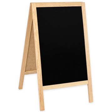Krijtstoepbord | CLASSIC | Hout | Naturel | 510x450x850(h)mm, Verzenden, Nieuw in verpakking