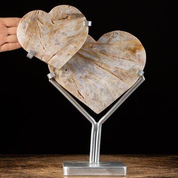 Kunst in Roze Amethist - De Uitdrukking van Liefde - Hoogte: