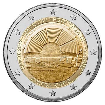Cyprus 2 Euro Paphos 2017, Postzegels en Munten, Munten | Europa | Euromunten, Verzenden