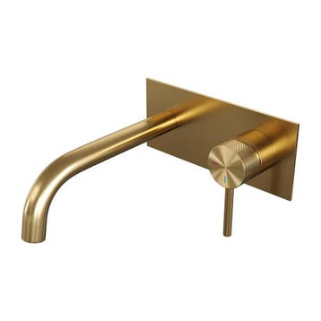 Brauer Gold Carving Inbouw Wastafelmengkraan met Gebogen, Ophalen of Verzenden, Nieuw