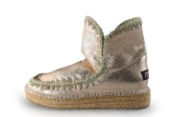 Mou Espadrilles in maat 38 Goud, Kleding | Dames, Mou, Overige kleuren, Verzenden, Zo goed als nieuw