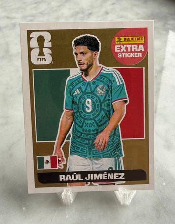 2026 Panini USA 2026 World Cup RAÚL JIMÉNEZ Gold Extra, Nieuw