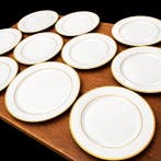 Signé Haviland - Tafelservies (10) - Elegante model - gouden, Antiek en Kunst