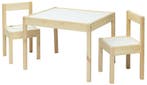 BabyGo Houten Kindertafel met 2 Stoeltjes, Kinderen en Baby's, Kinderkamer | Tafels en Stoelen, Verzenden, Nieuw