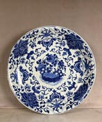 Bord - Porselein - Blauw-wit Kangxi bord