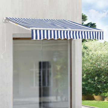 Zonnescherm Bitonto luifel handbediend met knikarm 350x250 c, Verzenden, Nieuw