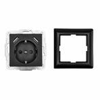 LEDmaxx Inbouw contactdoos zwart met 2x USB 2800mA, Ophalen of Verzenden, Nieuw