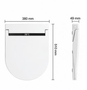 Slimline Plus – Slimme toiletzitting met douche-wc | SlimmeW, Verzenden, Nieuw