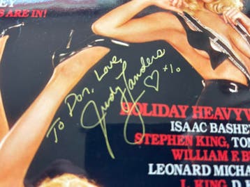 Playboy - Gesigneerde cover Audrey + Judy Landers, Verzamelen, Ophalen of Verzenden, Nieuw, Foto of Kaart, Gesigneerd