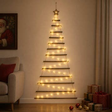 vidaXL Hangende Kerstboom 180 cm 100 LEDs Warmwit, Verzenden, Nieuw