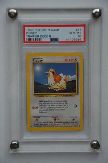 Pokémon - 1 Graded card - Pidgey, Trainer Deck B 57 Promo, Nieuw