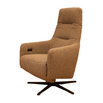 Relaxstoel Harley met ACCU en 2 motoren, met 25% KORTING!, Moderne relaxstoel Justin van Chill Line , Minder dan 75 cm, Stof, Nieuw