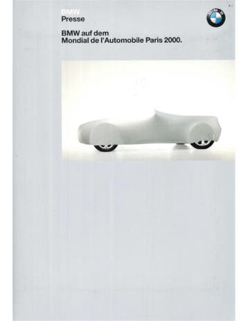 2000 BMW PARIJS PERSMAP DUITS, Nieuw, BMW, Author