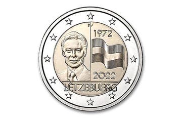2 euro 50 jaar Luxemburgse vlag 2022 - Luxemburg, Verzenden