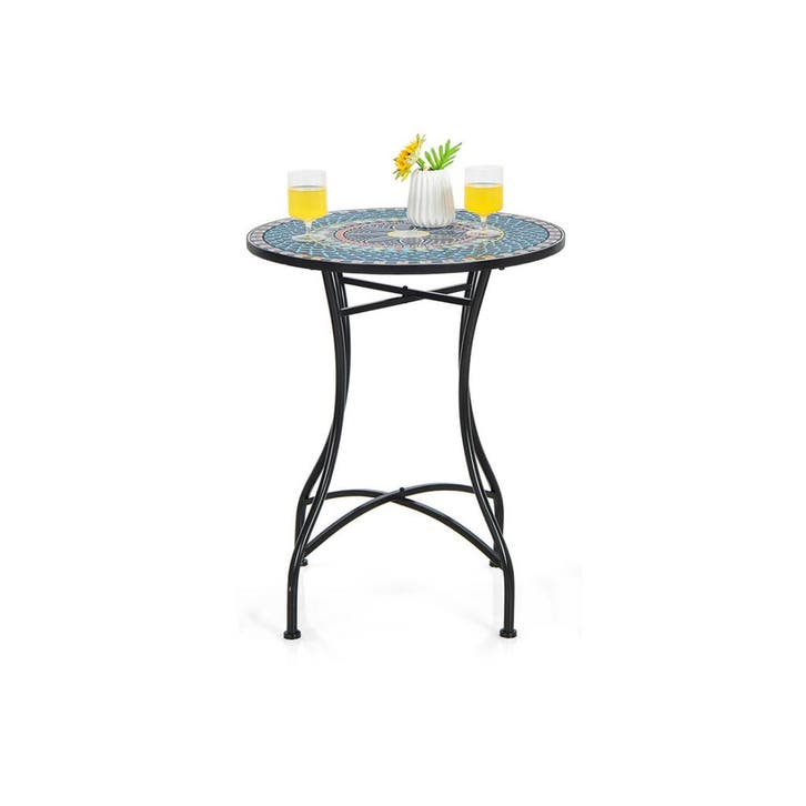 LIVSK Mozaïek Bistroset - Uniek Design - Inklapbare Stoelen, Huis en Inrichting, Tafels | Sidetables, Nieuw, Verzenden