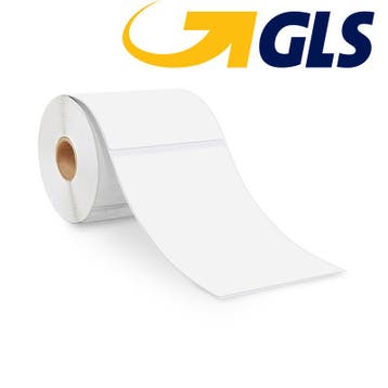 12x - GLS Thermische Verzendetiketten 102x150x25mm - 300 la