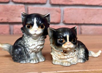 Goebel - Figuur - Vintage Porcelain Cats (2) - Porselein, Antiek en Kunst