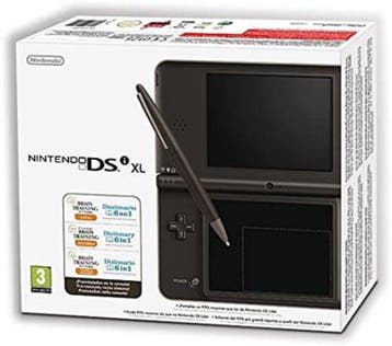 Nintendo DSi XL Zwart/Bruin in Doos (Nette Staat), Spelcomputers en Games, Spelcomputers | Nintendo DS, Ophalen of Verzenden, Zo goed als nieuw