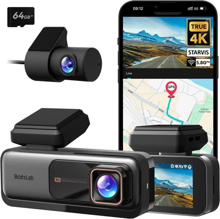 4K Dashcam Voor & Achter | Retourdeal 37% Korting, Auto diversen, Dashcams, Nieuw, Ophalen of Verzenden