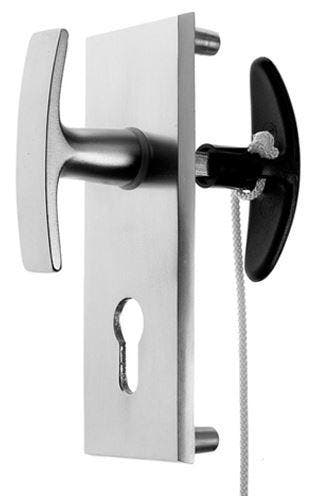 Nemef 3023 Langschild garnituur voor Garagedeur aluminium F1, Verzenden, Nieuw