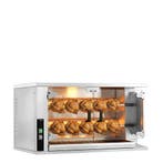 GGM Gastro | Gas kippengrill - 9,4kW - 2 spitten voor 10 |, Verzenden