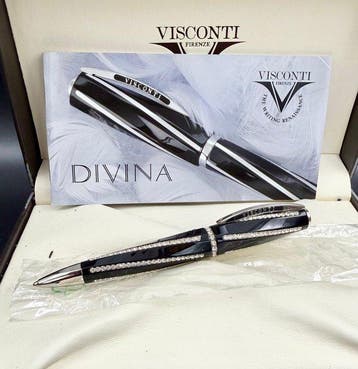 Visconti - Divina Royale Black - Balpen, Verzamelen, Nieuw