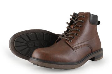 Cafe Moda Veterboots in maat 43 Zwart, Verzenden, Zwart, Boots, Zo goed als nieuw