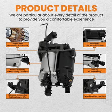 Pneumatic air veringspomp geschikt voor BMW 5-Serie E61 2..., Verzenden, Nieuw, BMW