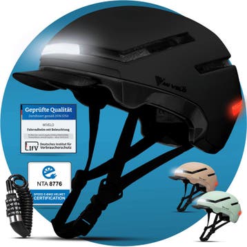 2dekans | Nova Fietshelm - LED - USB-C - Unisex, Ophalen of Verzenden, Zo goed als nieuw, Nova