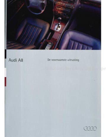 1994 AUDI A8 BROCHURE NEDERLANDS, Nieuw, Audi, Author