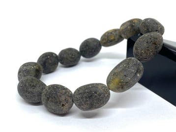 Wild Donker Baltische Amber Armband – Prehistorische