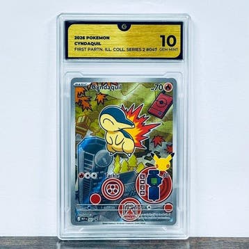 Pokémon Graded card - Cyndaquil 047 - Pokemon - GG 10, Nieuw