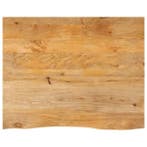 Tafelblad mangohout 110x80 | Retourdeal 30% Korting, Huis en Inrichting, Tafelonderdelen, 100 tot 150 cm, Rustiek, Nieuw, Tafelblad