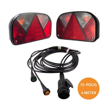 Aanhangerverlichting Set Aspöck Multipoint 2, 4m | 13-polige, Ophalen of Verzenden, Nieuw