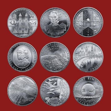 Duitsland. 10 Euro 2003/2009 (9 coins)