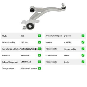 Draagarm Mercedes-Benz EQA EQA 250 (H243) Van 2021-02 tot  -, Verzenden, Nieuw, Mercedes-Benz