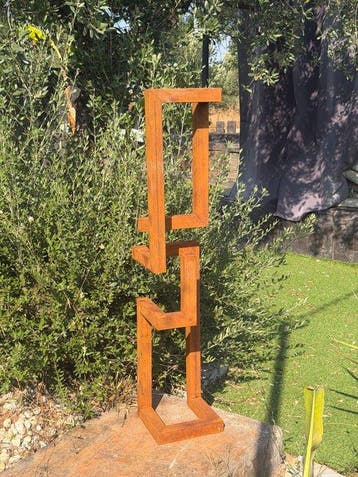 Ana Lucia B.M - Sculpture Corten - XL - No Reserve