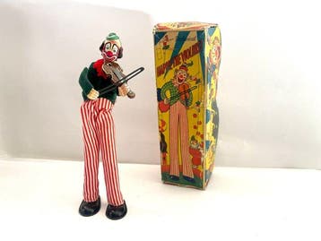 TPS - Blikken speelgoed - Circus Clown - Happy The Violinist