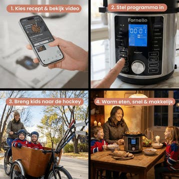 Fornello Rijstkoker met stomer Keramisch - Inc., Ophalen of Verzenden, Zo goed als nieuw