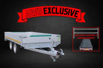 AWD exclusive Eduard plateauwagen - 310x180 cm - 2000 kg, Auto diversen, Aanhangers en Bagagewagens, Ophalen of Verzenden, Nieuw