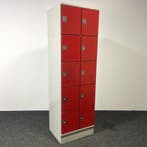 Lockerkast 10-deurs - Rood | 196 x 60 x 50 cm, Ophalen of Verzenden, Gebruikt