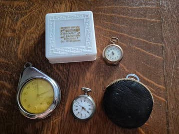 Switzerland & Germany – 5 Vintage Pocket Watches – Tempos