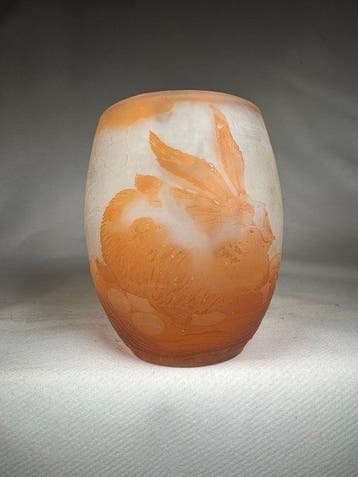 Emile Gallé - Vaas - Glas, Antiek en Kunst, Antiek | Glas en Kristal