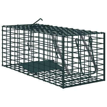vidaXL Dierenvallen Groen 31 x 13 x 12cm Staal, Verzenden, Nieuw