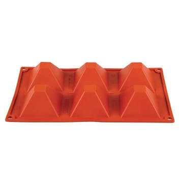 Formaflex siliconen bakvorm | 6 piramide vormen, Verzenden