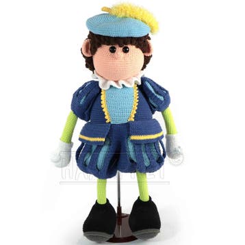Piet Haken (65cm hoog) - Haakpret Anja Toonen - Haakpatroo, Ophalen of Verzenden, Nieuw